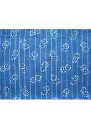 Indigo Hand Block Print Cotton Fabric