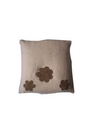 Jute Thread Work Cushion Cover