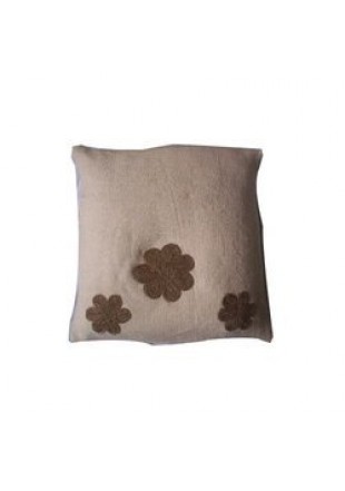 Jute Thread Work Cushion Cover